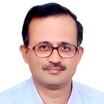 Dr. Vivek Gupta Head-and-shoulders photo of a man with glasses and a mustache, wearing a light blue shirt against a white background.